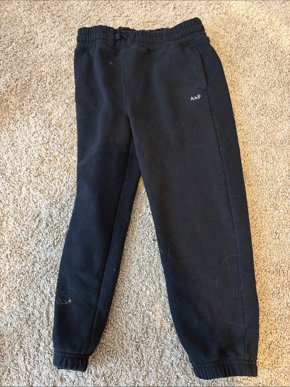 Abercrombie & Fitch Black Kids Jogger Sweatpants